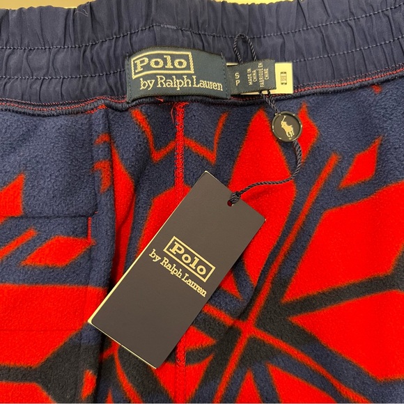 NWT POLO RALPH LAUREN Men FairIsle Snowflake Brushed Fleece Jogger Sweatpants S - Picture 13 of 15
